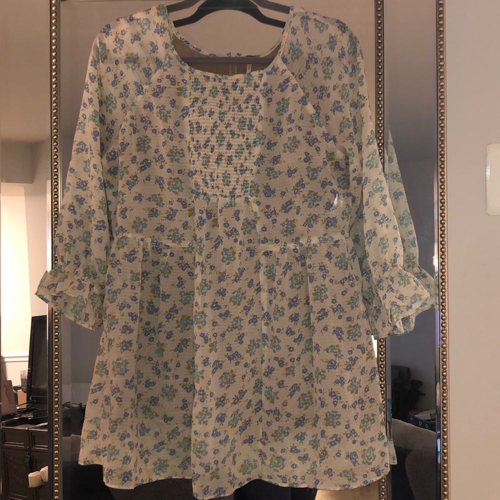 Free People Floral Babydoll Dress/Tunic